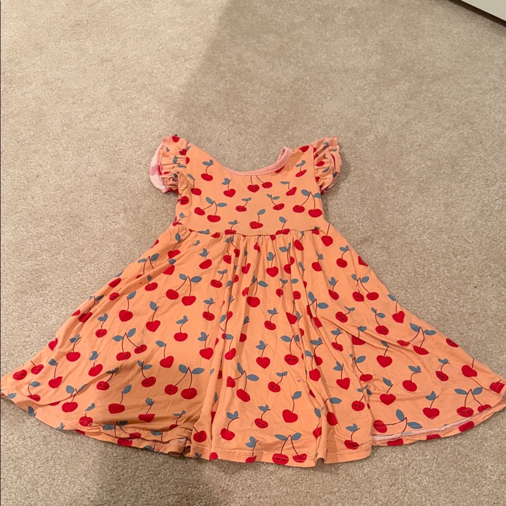 Little sleepies cherry twirl dress
